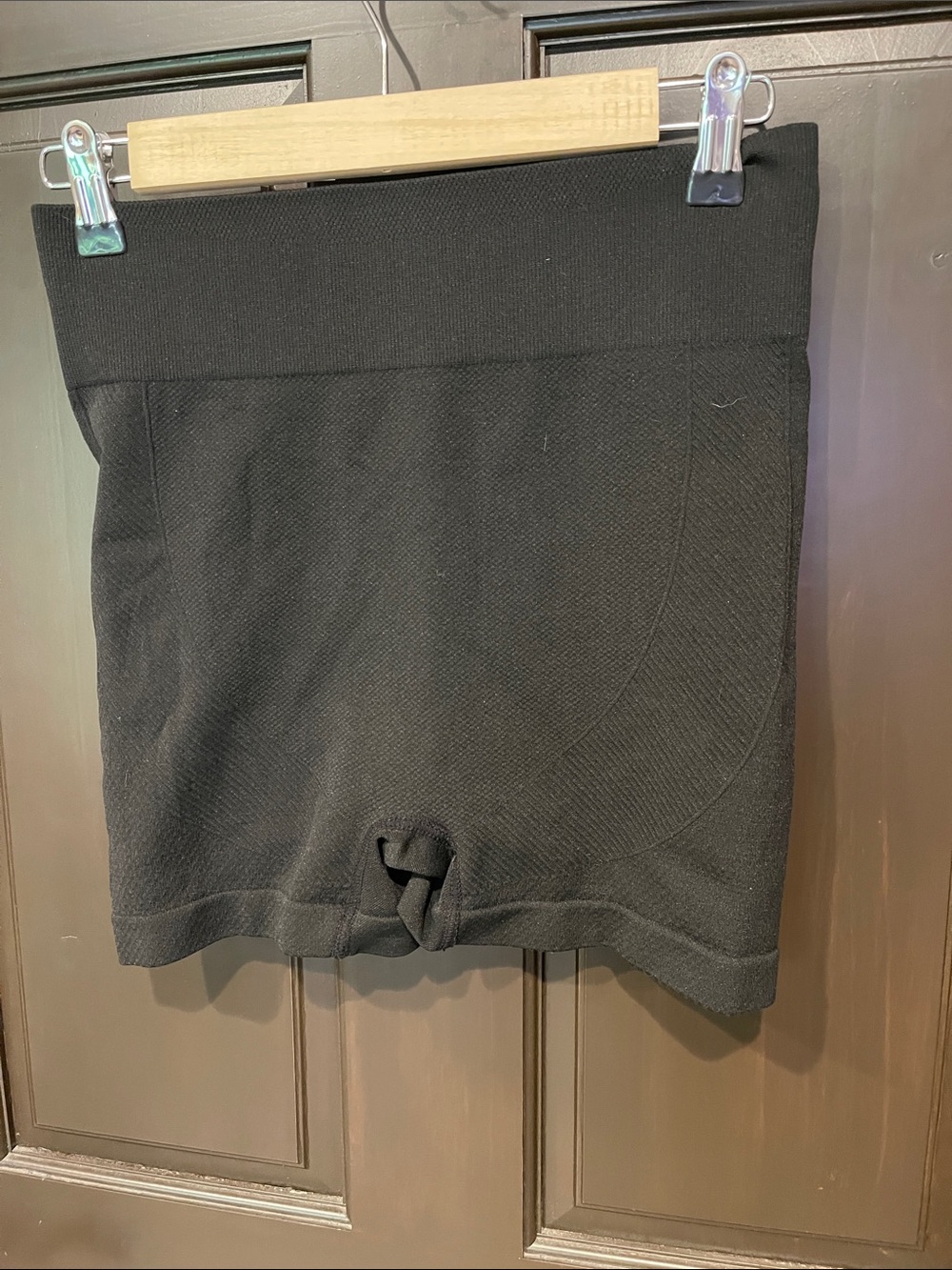 Source Unknown Black High-Waist Bike Shorts